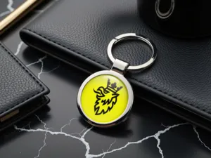 Saab Portachiavi Metallo Inox Aspetto Premium